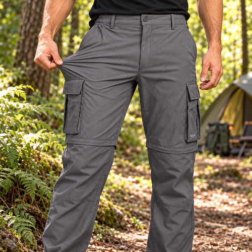 Calça Masculina Conversível em Bermuda 2 em 1