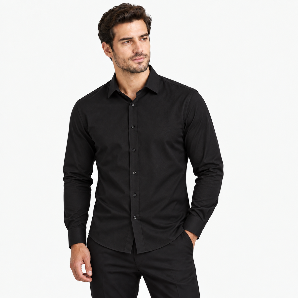 Camisa Social Masculina Manga Longa Premium