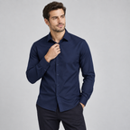 Kit 4 Camisas Sociais Masculinas Manga Longa Premium