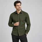 Kit 4 Camisas Sociais Masculinas Manga Longa Premium