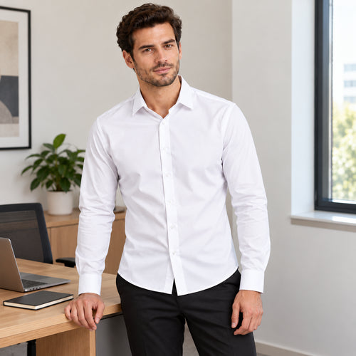Camisa Social Masculina Manga Longa Premium