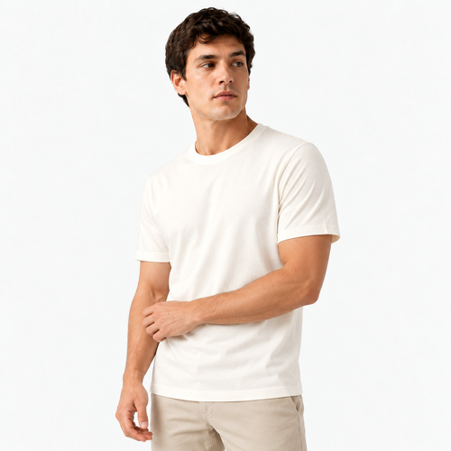 Camiseta Masculina de Algodão 30.1 Penteado