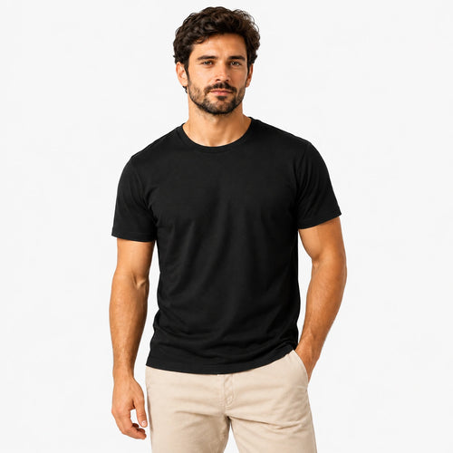 Camiseta Masculina de Algodão Pima Premium
