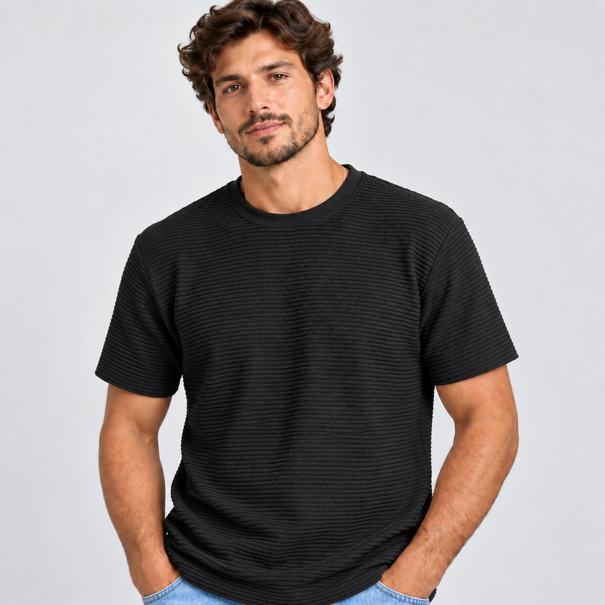 Camiseta Masculina Texturizada