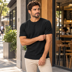 Camiseta Masculina Texturizada em Malha Waffle
