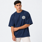 Camiseta Masculina Oversized Estampa Cristã Cristo Vive