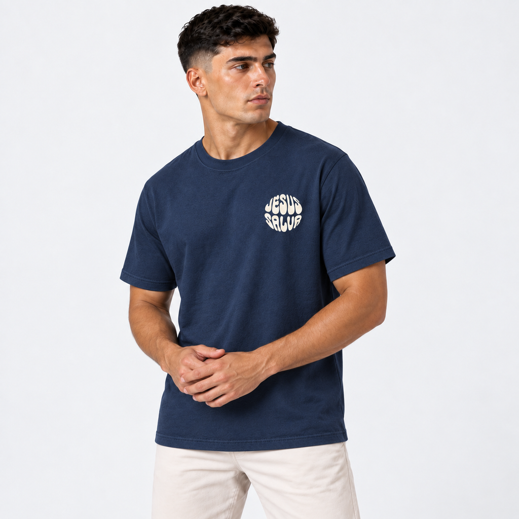 Camiseta Masculina Estampa Cristã Cristo Vive