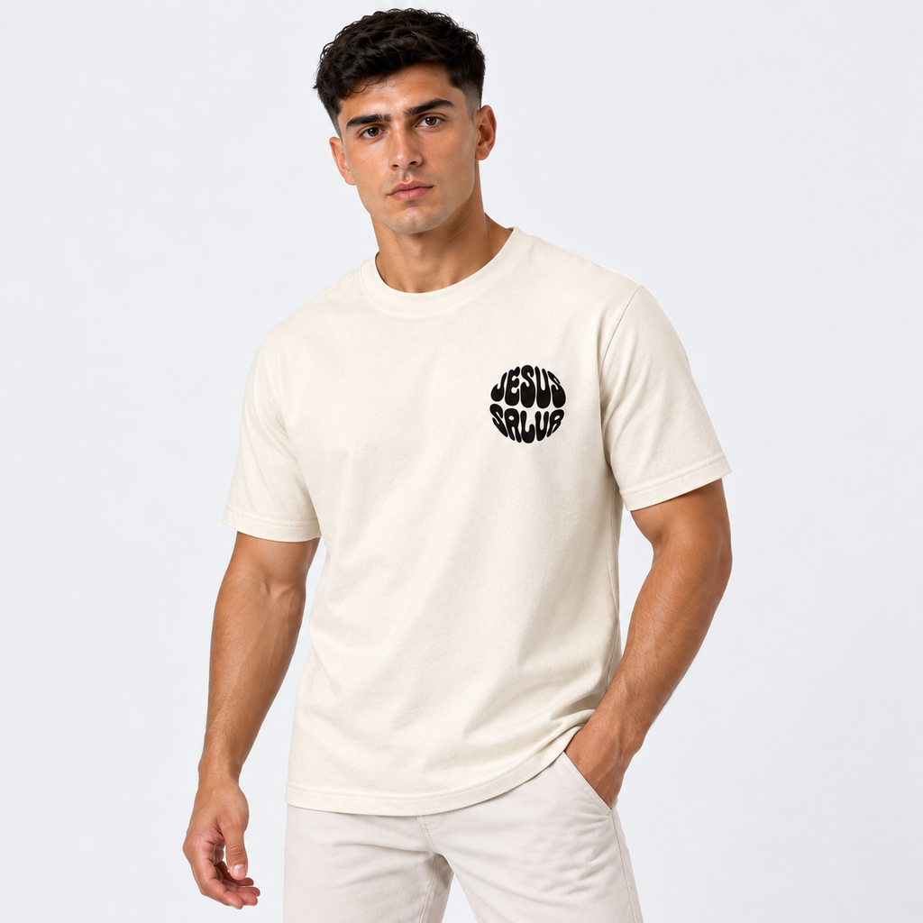 Camiseta Masculina Estampa Cristã Cristo Vive