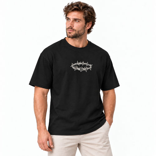 Camiseta Masculina Estampa Cristã Verdade e Vida