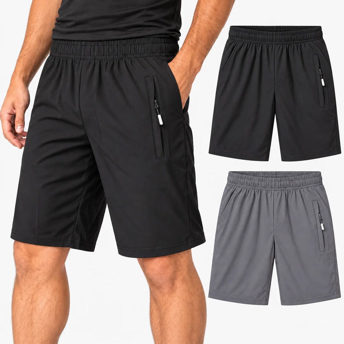Kit 2 Shorts Masculinos em Tecido Tecnológico