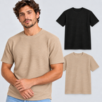 Kit 2 Camisetas Masculinas Texturizadas