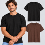 Kit 2 Camisetas Masculinas Texturizadas