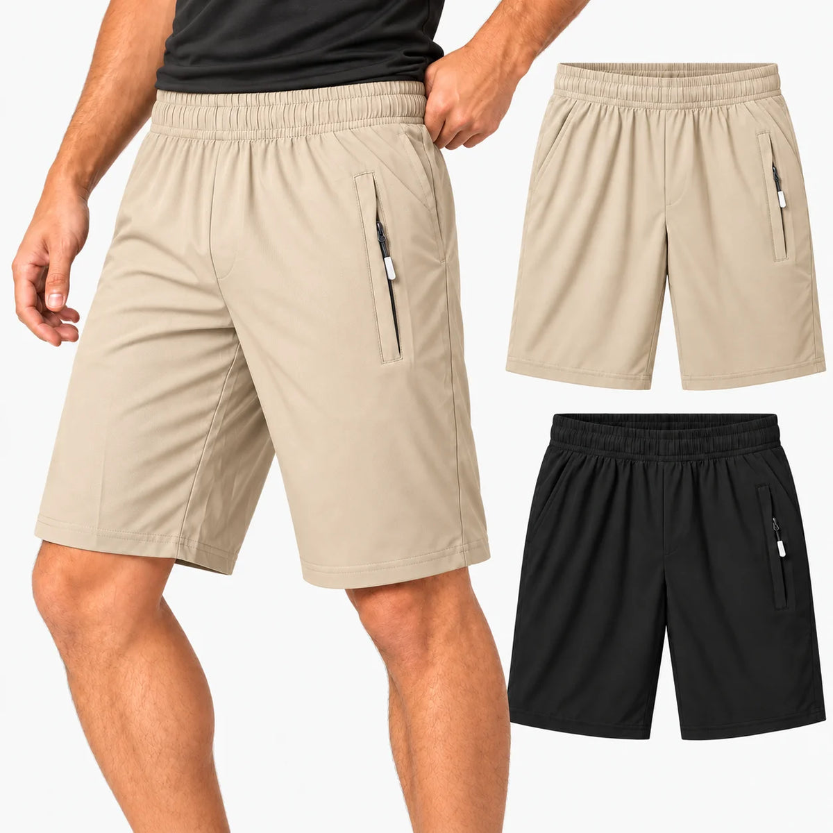Kit 2 Shorts Masculinos em Tecido Tecnológico