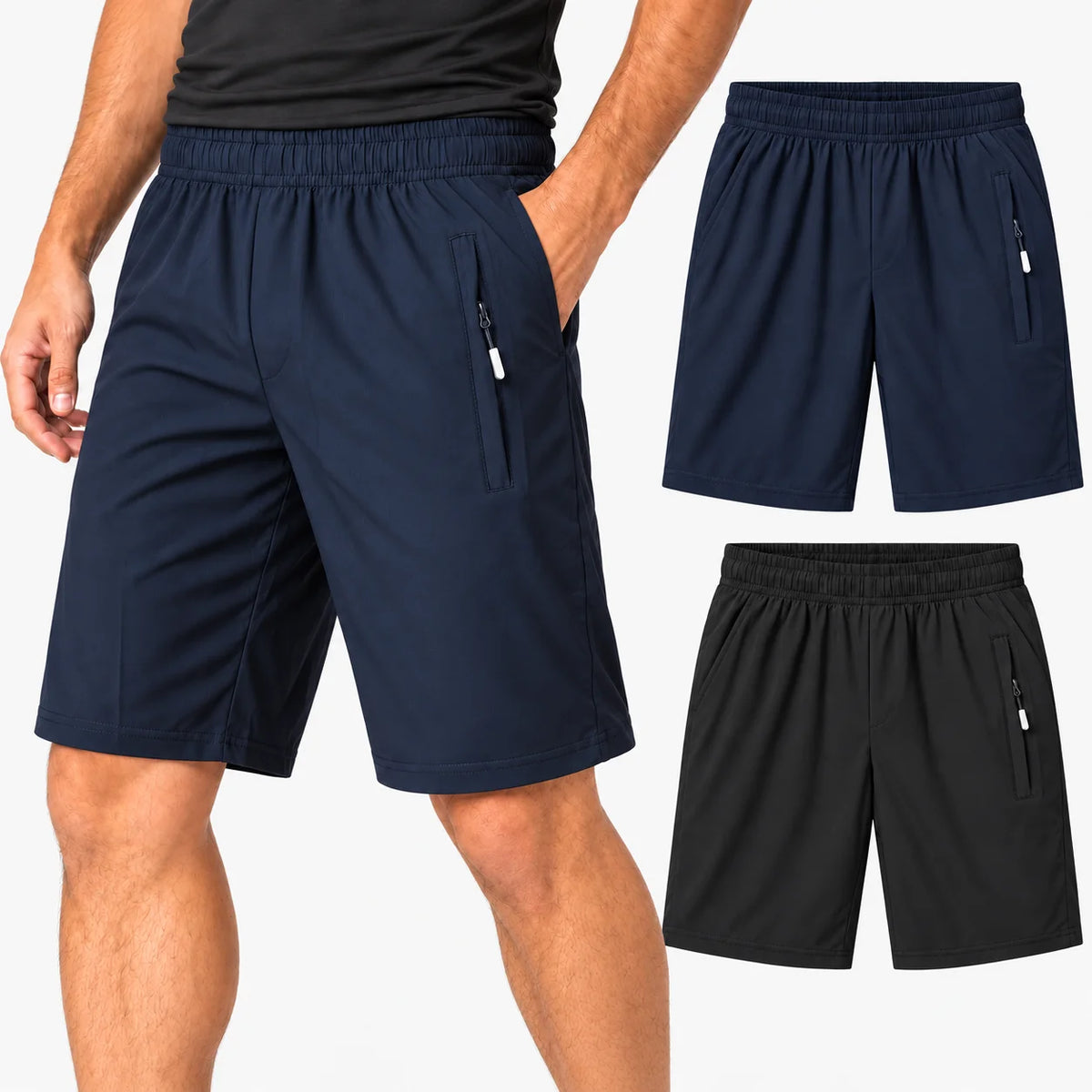 Kit 2 Shorts Masculinos em Tecido Tecnológico