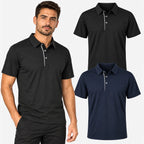 Kit 2 Camisas Polos Masculinas em Tecido Tecnológico