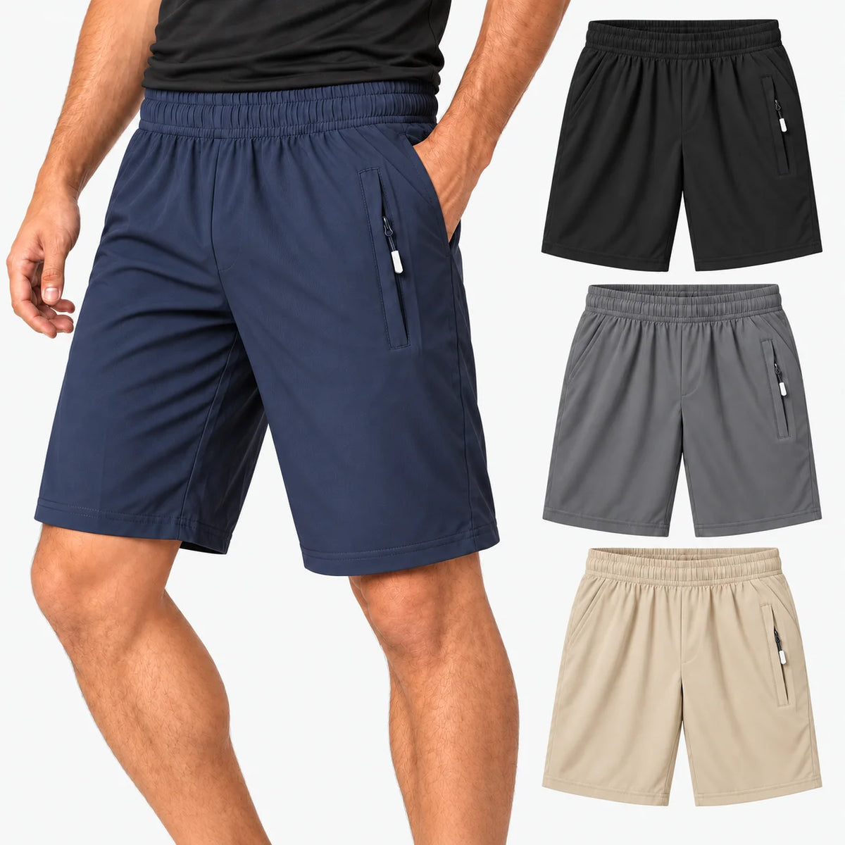 Kit 4 Shorts Masculinos em Tecido Tecnológico